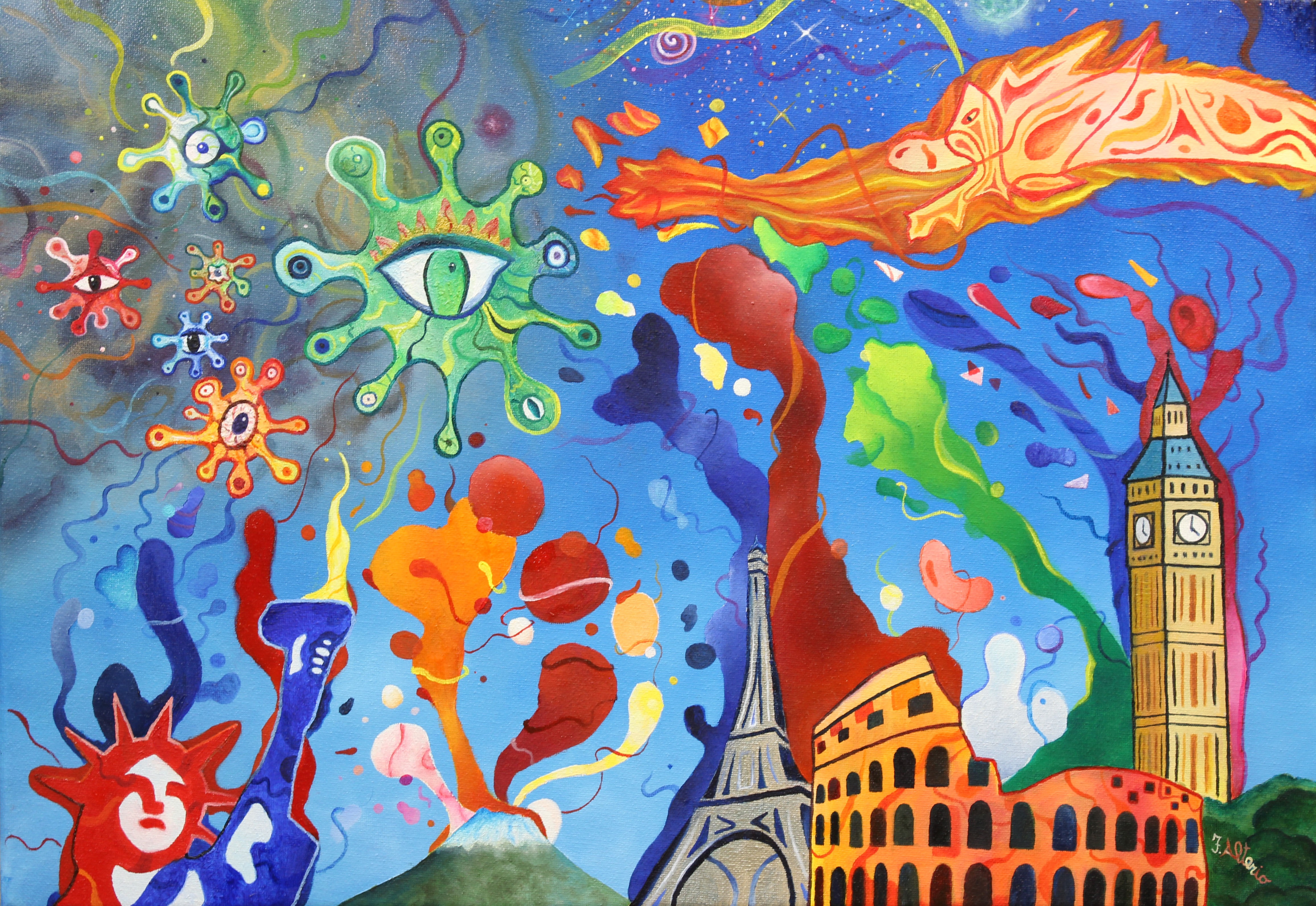 Il mondo unito respinge il coronavirus